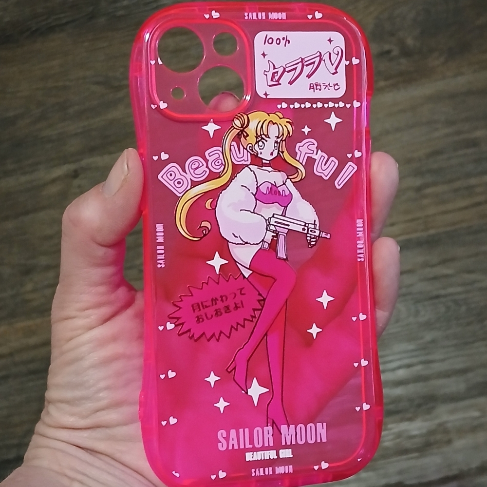 Sailor Moon Pink iPhone Case. IP13-6.1 - Picture 2 of 13